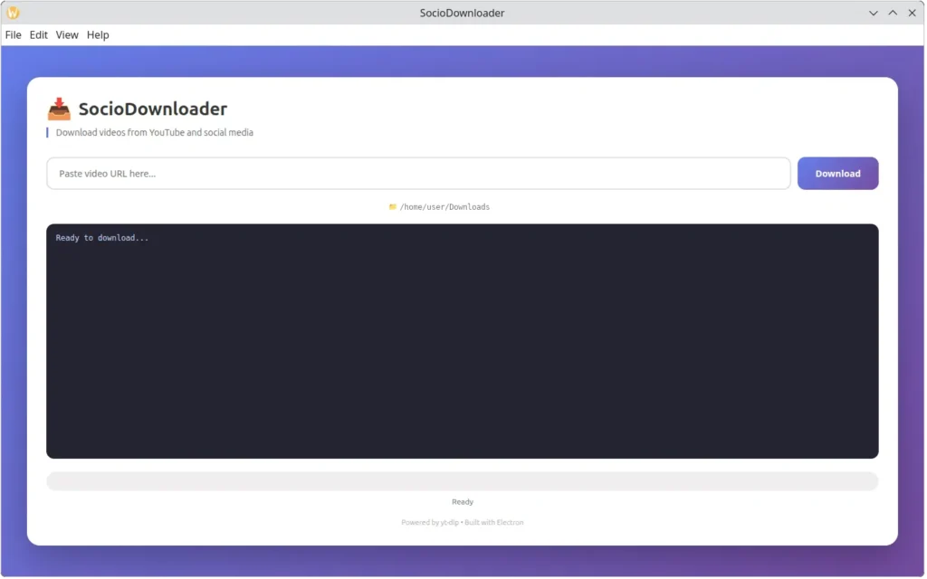 Screenshot SocioDownloader